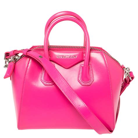 givenchy antigona mini hot pink|givenchy antigona small price.